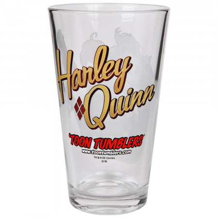 Harley Quinn DC Bombshell Series Toon Tumblers Pint Glass